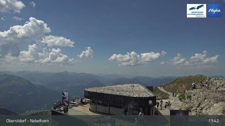 Archiv Foto Webcam 400-Gipfel-Fernblick am Nebelhorn in Oberstdorf