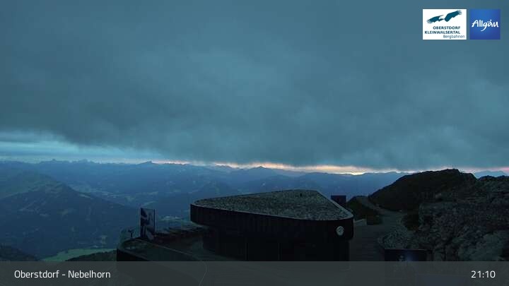 Archived image Webcam View from Nebelhorn in Oberstdorf