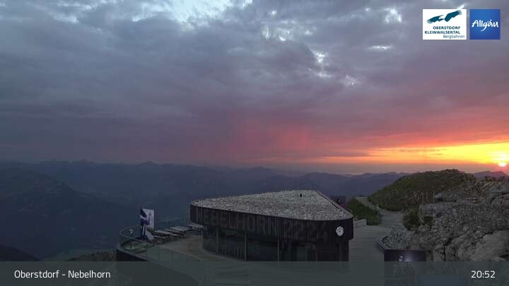Archived image Webcam View from Nebelhorn in Oberstdorf