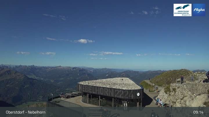 Archiv Foto Webcam 400-Gipfel-Fernblick am Nebelhorn in Oberstdorf