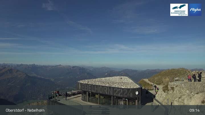 Archiv Foto Webcam 400-Gipfel-Fernblick am Nebelhorn in Oberstdorf