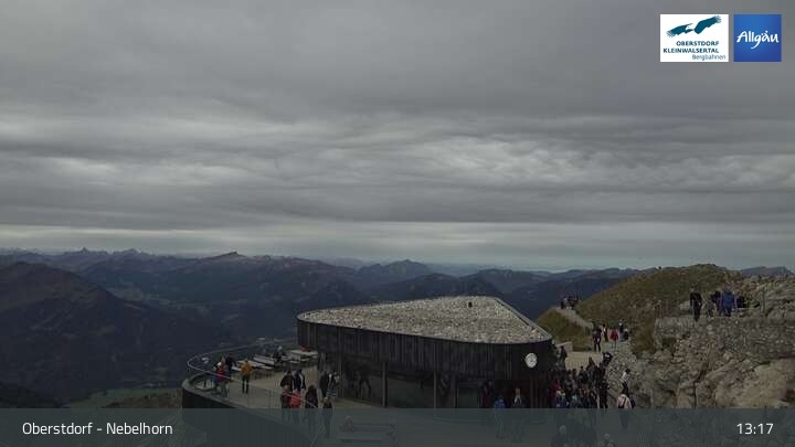 Archiv Foto Webcam 400-Gipfel-Fernblick am Nebelhorn in Oberstdorf