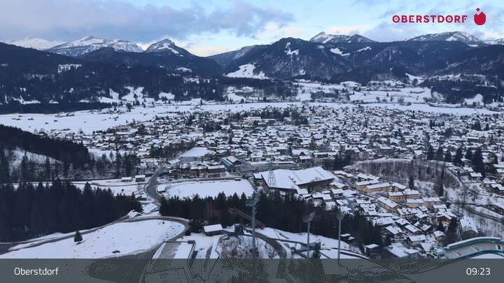 Archived image Webcam View at Oberstdorf city