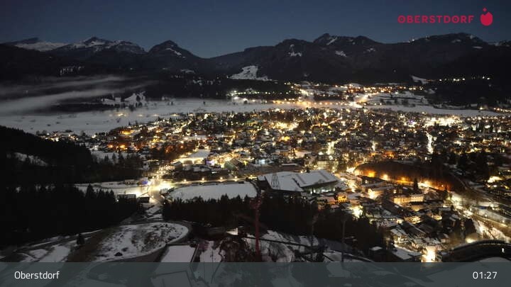 Archived image Webcam View at Oberstdorf city