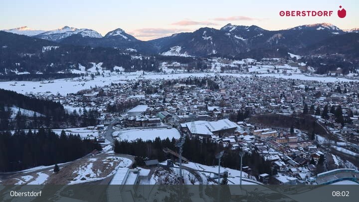 Archiv Foto Webcam Aussicht auf Oberstdorf von der Ski-Schanze