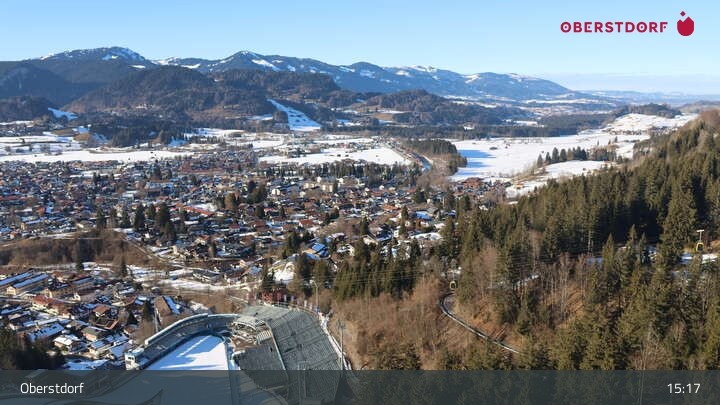Archiv Foto Webcam Aussicht auf Oberstdorf von der Ski-Schanze