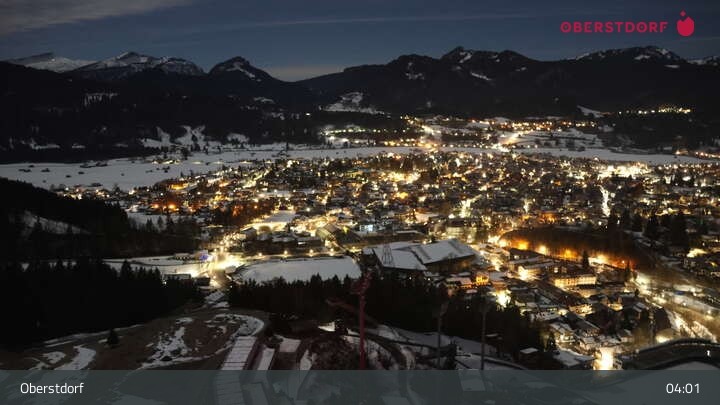 Archiv Foto Webcam Aussicht auf Oberstdorf von der Ski-Schanze