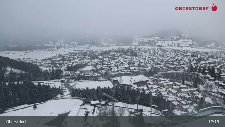 Archiv Foto Webcam Aussicht auf Oberstdorf von der Ski-Schanze