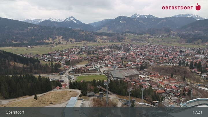 Archiv Foto Webcam Aussicht auf Oberstdorf von der Ski-Schanze