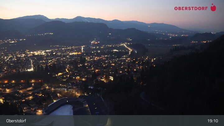 Archiv Foto Webcam Aussicht auf Oberstdorf von der Ski-Schanze