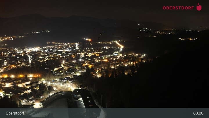 Archived image Webcam View at Oberstdorf city