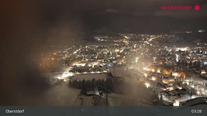 Archived image Webcam View at Oberstdorf city