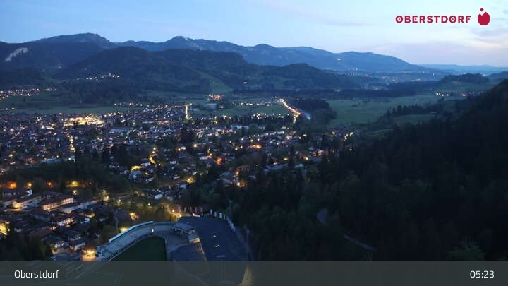 Archiv Foto Webcam Aussicht auf Oberstdorf von der Ski-Schanze