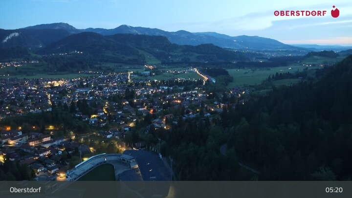 Archiv Foto Webcam Aussicht auf Oberstdorf von der Ski-Schanze