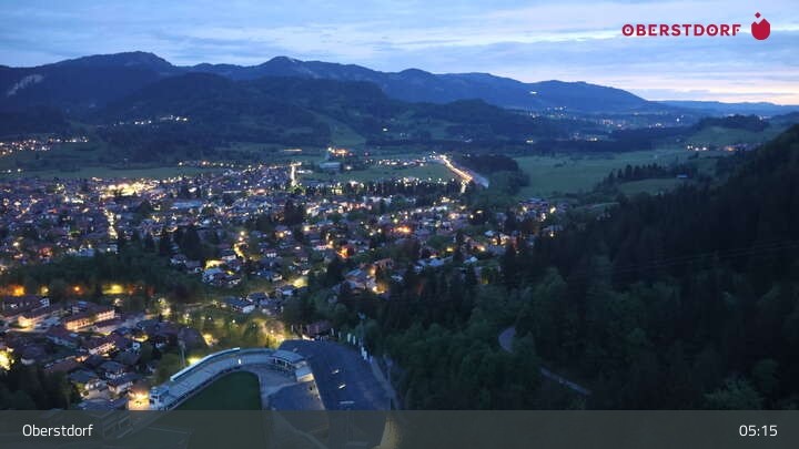 Archiv Foto Webcam Aussicht auf Oberstdorf von der Ski-Schanze