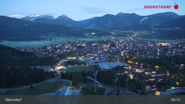 Archived image Webcam View at Oberstdorf city