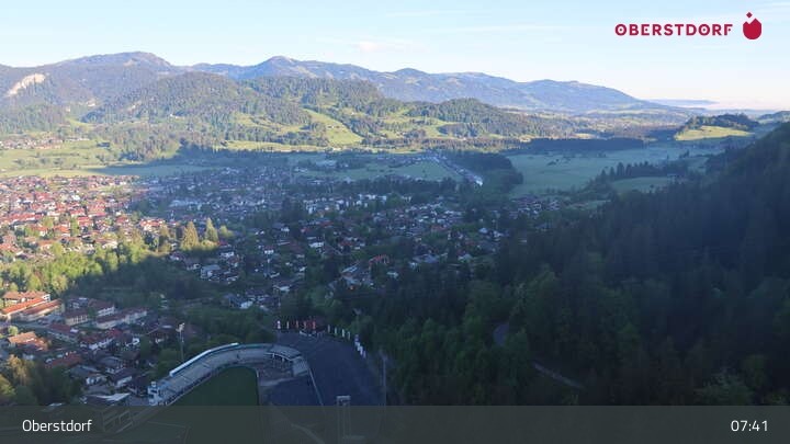 Archived image Webcam View at Oberstdorf city