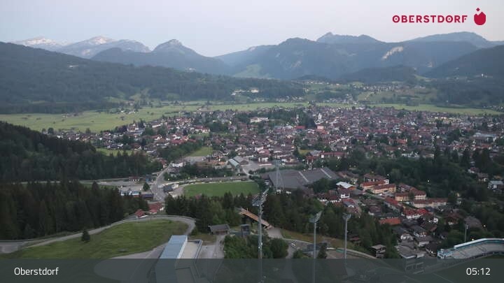 Archiv Foto Webcam Aussicht auf Oberstdorf von der Ski-Schanze