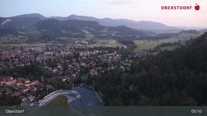 Archiv Foto Webcam Aussicht auf Oberstdorf von der Ski-Schanze
