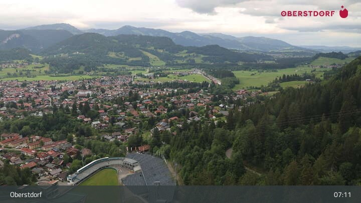 Archiv Foto Webcam Aussicht auf Oberstdorf von der Ski-Schanze