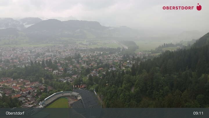 Archiv Foto Webcam Aussicht auf Oberstdorf von der Ski-Schanze