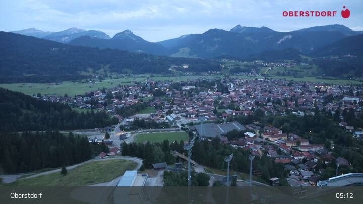 Archiv Foto Webcam Aussicht auf Oberstdorf von der Ski-Schanze