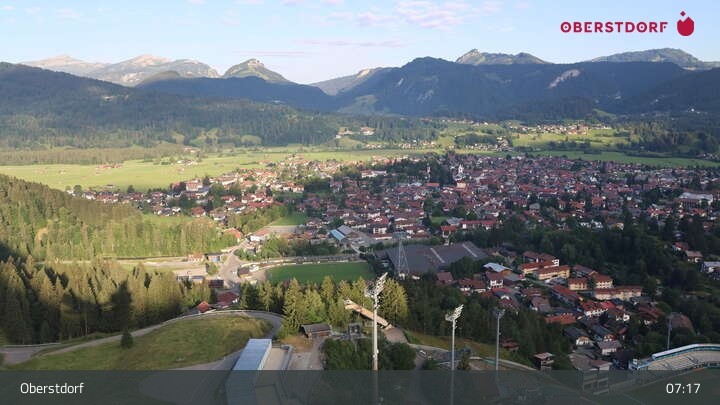 Archiv Foto Webcam Aussicht auf Oberstdorf von der Ski-Schanze