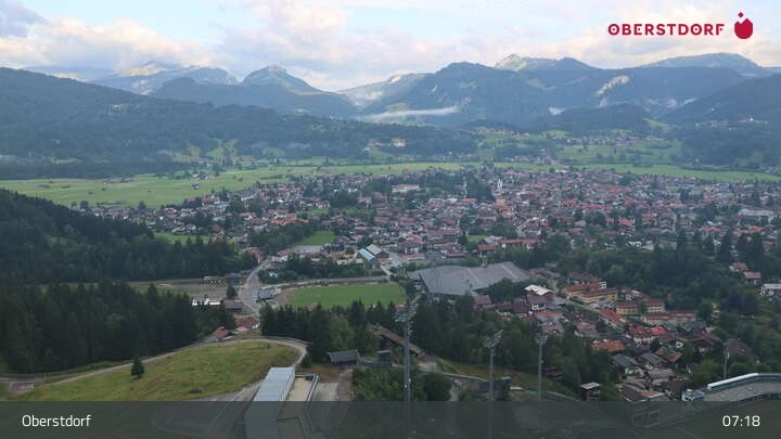 Archiv Foto Webcam Aussicht auf Oberstdorf von der Ski-Schanze