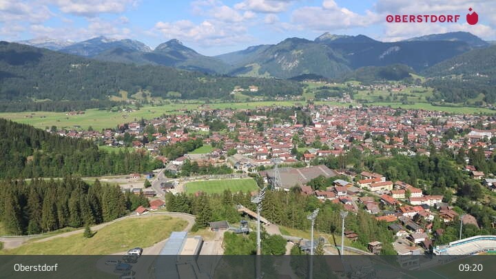 Archiv Foto Webcam Aussicht auf Oberstdorf von der Ski-Schanze