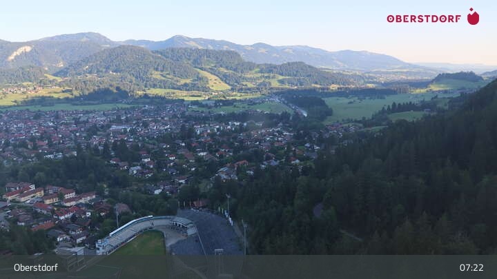 Archiv Foto Webcam Aussicht auf Oberstdorf von der Ski-Schanze