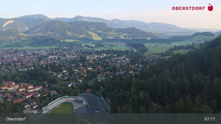 Archiv Foto Webcam Aussicht auf Oberstdorf von der Ski-Schanze