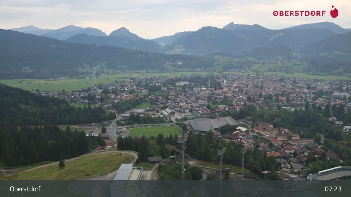 Archiv Foto Webcam Aussicht auf Oberstdorf von der Ski-Schanze
