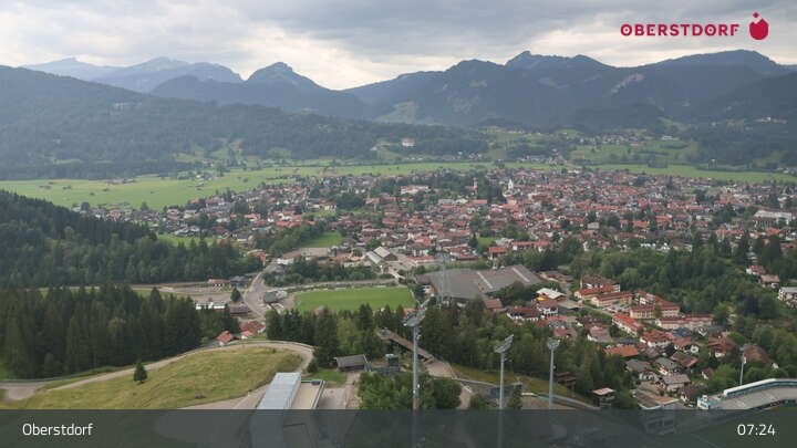 Archived image Webcam View at Oberstdorf city
