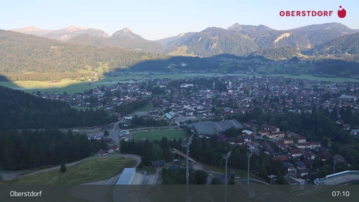 Archiv Foto Webcam Aussicht auf Oberstdorf von der Ski-Schanze