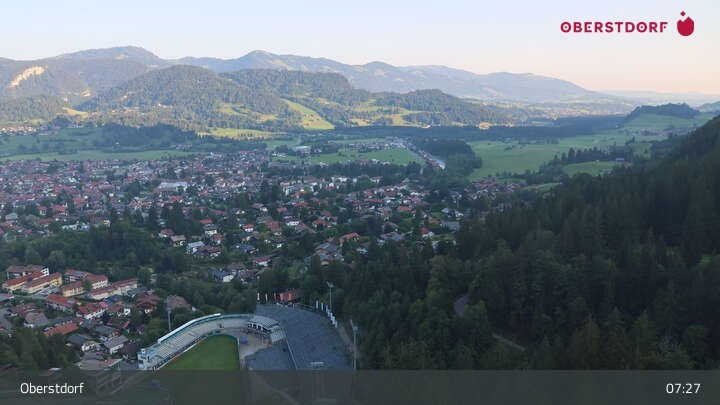 Archiv Foto Webcam Aussicht auf Oberstdorf von der Ski-Schanze