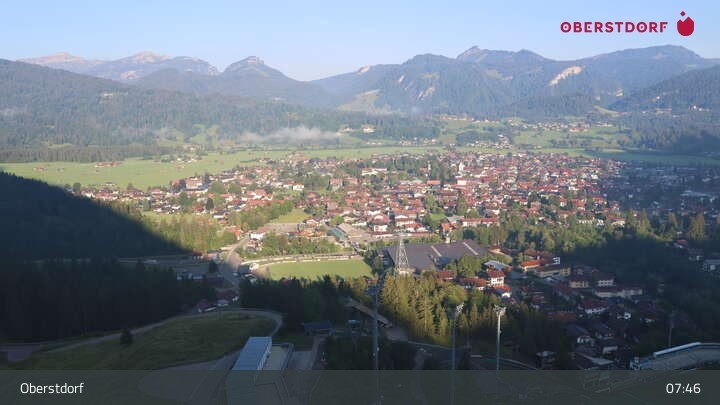 Archiv Foto Webcam Aussicht auf Oberstdorf von der Ski-Schanze
