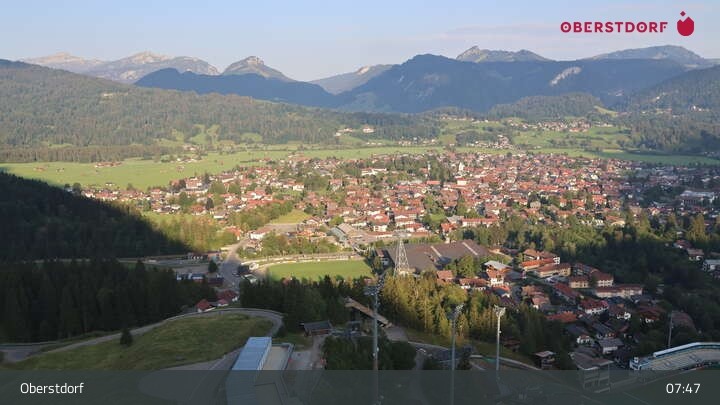 Archiv Foto Webcam Aussicht auf Oberstdorf von der Ski-Schanze