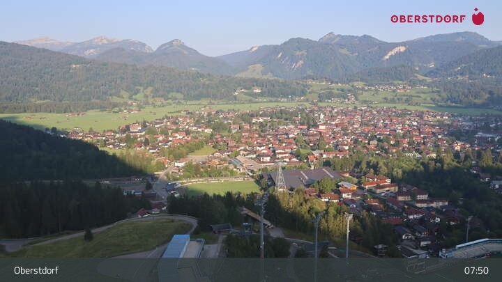 Archiv Foto Webcam Aussicht auf Oberstdorf von der Ski-Schanze