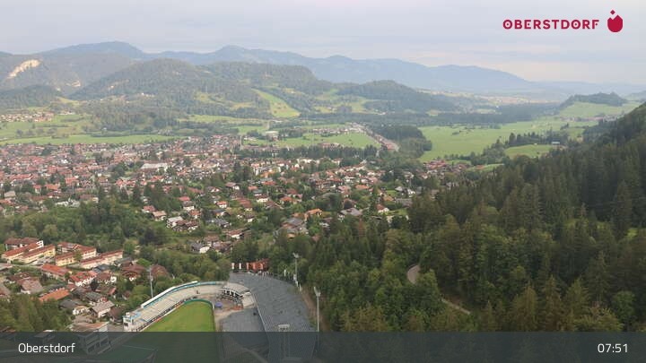 Archiv Foto Webcam Aussicht auf Oberstdorf von der Ski-Schanze