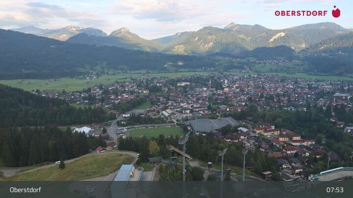 Archiv Foto Webcam Aussicht auf Oberstdorf von der Ski-Schanze