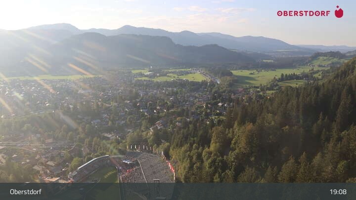 Archiv Foto Webcam Aussicht auf Oberstdorf von der Ski-Schanze
