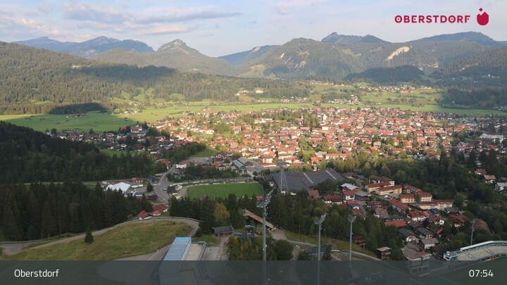 Archiv Foto Webcam Aussicht auf Oberstdorf von der Ski-Schanze