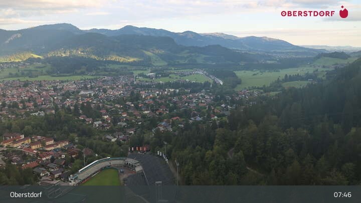 Archiv Foto Webcam Aussicht auf Oberstdorf von der Ski-Schanze