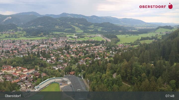Archiv Foto Webcam Aussicht auf Oberstdorf von der Ski-Schanze