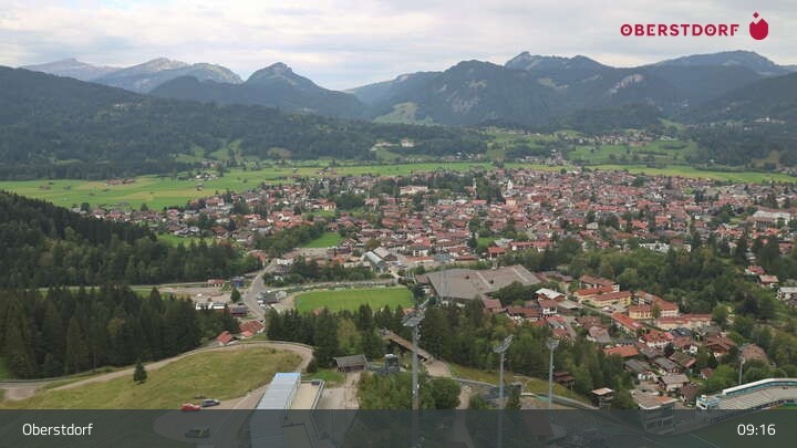 Archiv Foto Webcam Aussicht auf Oberstdorf von der Ski-Schanze