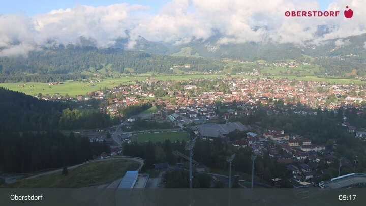 Archived image Webcam View at Oberstdorf city