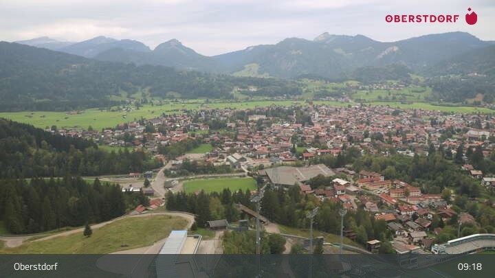 Archiv Foto Webcam Aussicht auf Oberstdorf von der Ski-Schanze