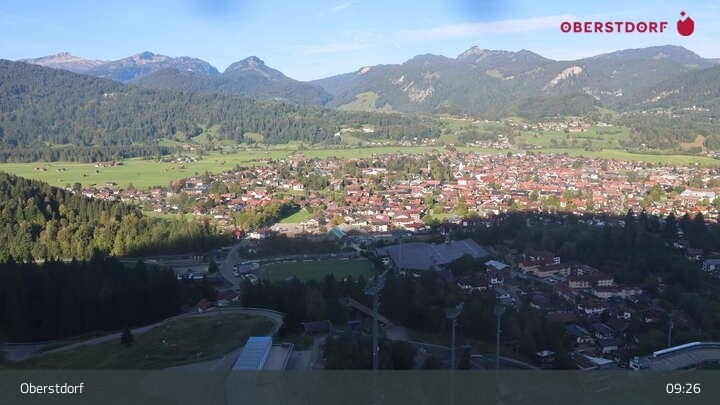 Archiv Foto Webcam Aussicht auf Oberstdorf von der Ski-Schanze