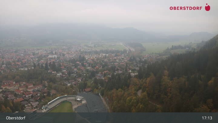 Archiv Foto Webcam Aussicht auf Oberstdorf von der Ski-Schanze