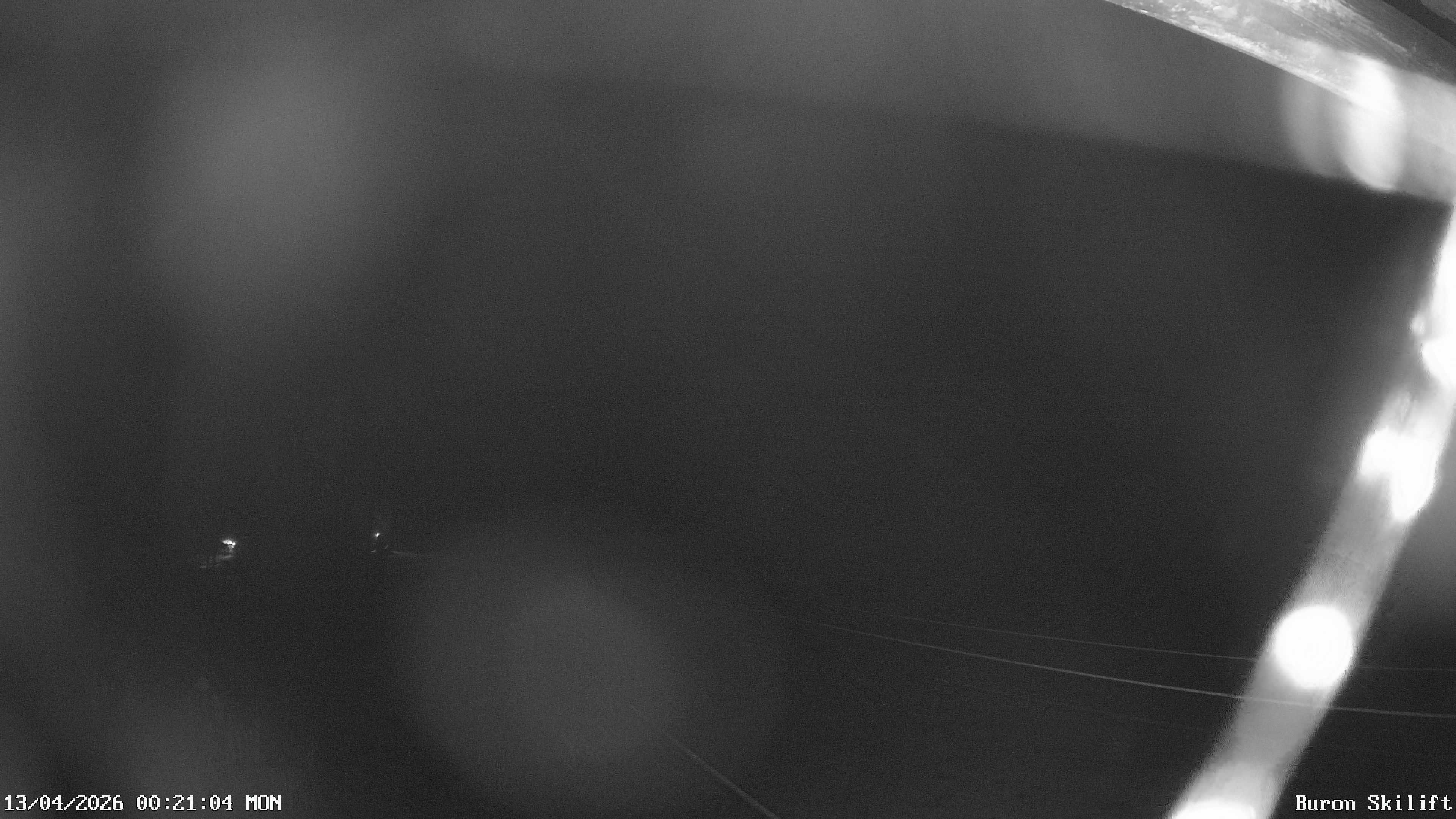 Archived image Webcam Enjoy the panoama view of the ski trail and lift in Buron